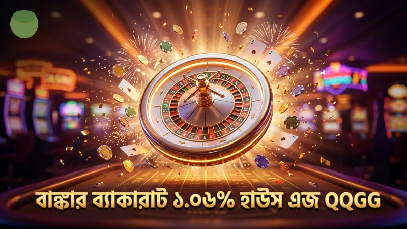 বাঙ্কার ব্যাকারাটে ১.০৬% হাউস এজ বিশ্লেষণ প্রদর্শন